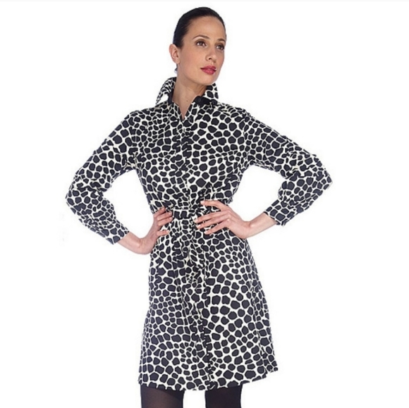 Rare NWOT Isaac Mizrahi Giraffe Print Dress - Picture 1 of 9